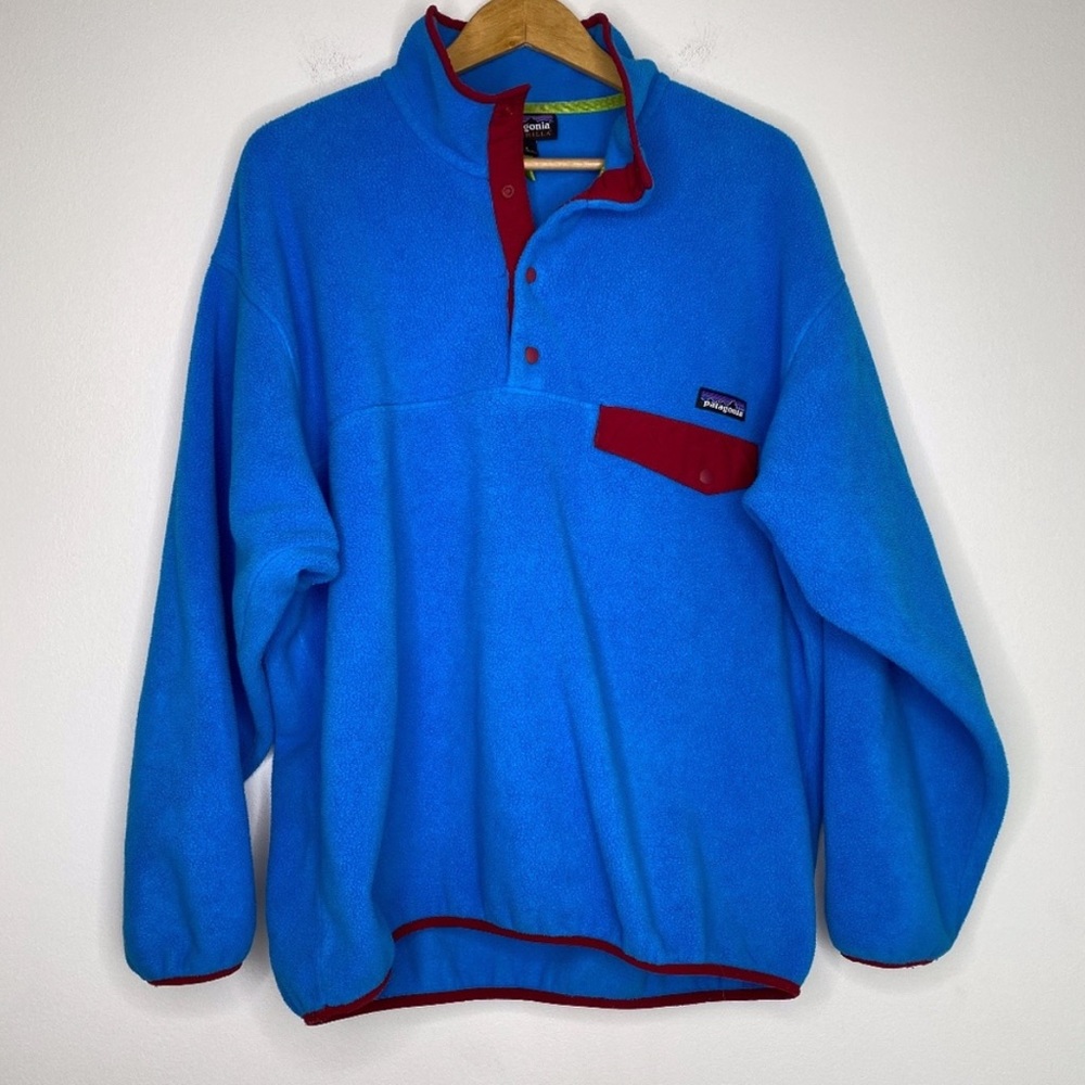 Patagonia Synchilla Snap - T Pullover Blue Fleece